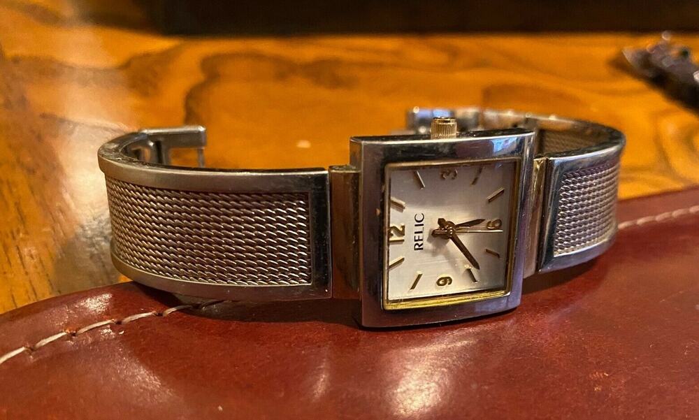 Women's 23mm Relic Watch, Silver Tone with Gold Tone Accents, All Stainless